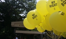 My Body My Rights balloons