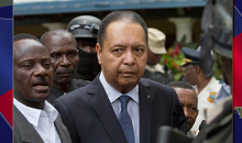 Haiti's ex-dictator Jean-Claude Duvalier is escorted out of his hotel, Port-au-Prince