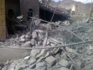 Album (MSFALB825) - Taken after Air Strike Airstrike on MSF facility in Haydan, YEMEN Description: MSF facility in Saada, Yemen has been hit by several airstrikes on October 26th during the night while patients and staff were inside the structure. Download date: 27/10/2015 1:09:31 PM More info from MSF: The first airstrike took place at around 10:30 pm on Monday October 26th. The last airstrike was around 12:00 am. All the staff managed to leave the facility once they heard the first airstrike. There were two patients in the IPD department who also managed to escape after the first airstrike.  “I was not able to go inside as we believed there were remaining bombs that have not been exploded but I can confirm that the facility is 99% destroyed, “ said Miriam Czech, MSF project coordinator in Sa’ada. “ The emergency room was destroyed, the OPD, the IPD the lap and the maternity was destroyed. There was functioning OT but that was also destroyed.” Miriam was not there during the airstrike but she visited the facility today. She arrived there by 11:00 am (12 hours after the airstrike) and said that she could see and smell the smoke coming out of the facility. The health facility is closed now, and it was the only life-saving facility in the region. MSF used to receive around 150 emergency cases a week. Since May 2015, MSF received around 3400 injured. MSF recently was receiving less numbers as patients were not able to reach the health facility because of fear or airstrikes.