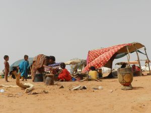 Malian refugees in the Mbera Refugee Camp, Mauritania