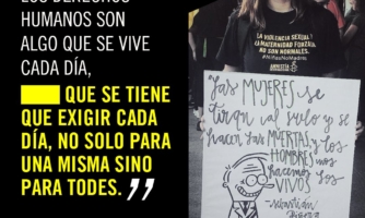María Angélica Fernández: “Los derechos humanos son algo que se vive cada día, que se tiene que exigir cada día, no solo para una misma, sino para todes”