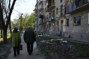 Kharkiv Street Damage. Fuente: Amnistía Internacional