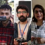 Los y las periodistas Sibel Yükler, Fırat Can Arslan, Delal Akyüz, Evrim Kepenek, Evrim Deniz | MA, Bianet TW: @_evrimdnz.